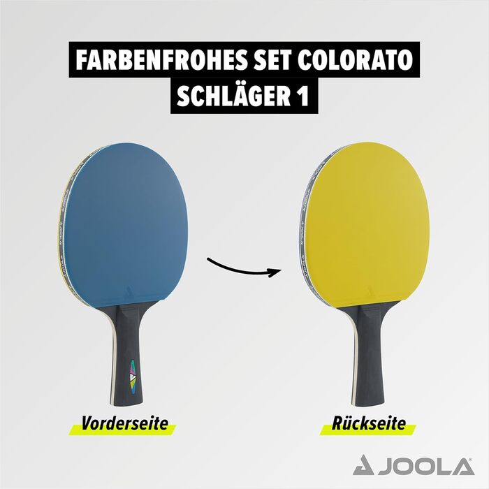 JOOLA Table Tennis Set - 2 Paddles & 8 Balls - Ideal for Families, Beginners & Pros