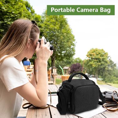 Сумка для камери Ainiv: фотосумка для DSLR/SLR камер Canon, Nikon, Sony (зелена/чорна)