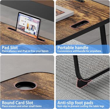 Зручний столик-підставка для ноутбука та їжі в ліжко/на диван (жовтий)