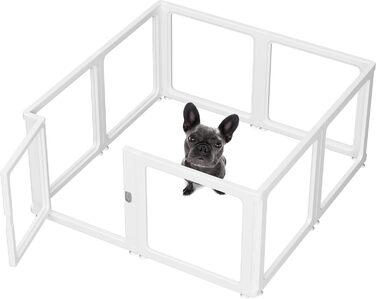 Кізовий забіг Citylife 8-TLG: 60 см, розкладний, з дверцятами, для собак, котів, кроликів, рухливий, антиковзаюча поверхня