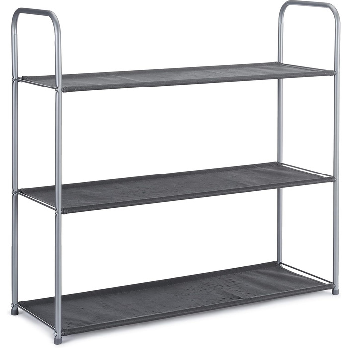 Amazon Basics Closet Organization System with THREE Fabric Shelves and Two Collapsible Top-Open Containers, 32.7