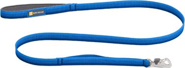 RUFFWEAR Front Lead, lightweight, 1.5 m, strong lead with padded handle and secure swivel Crux-Clip, compact, flat Tubelok webbing (Blue Pool, one size)