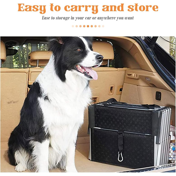 Східці для собак великих порід - автосходинки для собак з 4 ступенів, складані, алюмінієві, до 75 кг