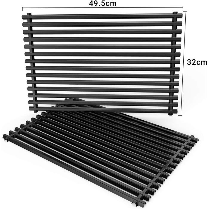 Решітка для гриля Weber Genesis 300 серії Onlyfire, емальована сталь, заміна 7524/7528, 49,5x32 см