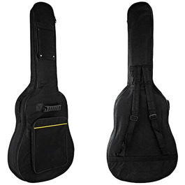 Чохол для гітари Oxford-Nylon, водонепроникний, з кишенями, для акустичної/класичної гітари, укулеле, бас-гітари (39'', 40'', 41'', чорний)