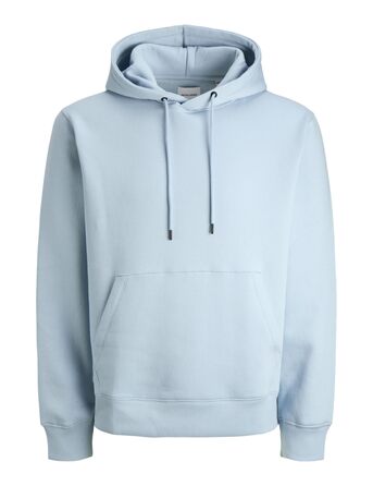 Чоловічий худі Jack & Jones однотонний з капюшоном, колір Celestial Blue, розмір XL