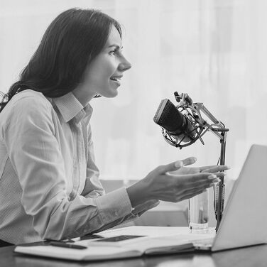 Підставка для мікрофона TIE Studio з кріпленням на стіл - чорна (19-90007)