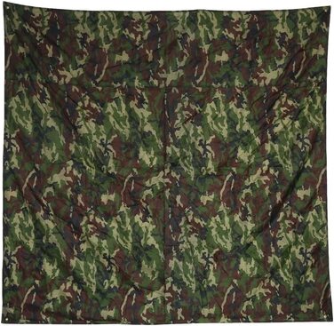 Nikou Camping Tarp - Camouflage Waterproof Camping Shelter Tent Tarp Movable Lightweight Rainproof Mat for Outdoor Picnic Camping (Size: 2 * 2M) 2*2M