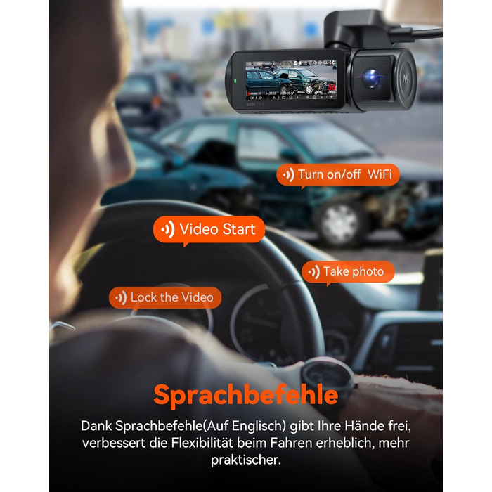 Відеореєстратор VANTRUE STARVIS 2: 4K + 1080P + 1440P, 3 канали, GPS, WiFi, паркувальний режим, нічне бачення, LTE (N4 Pro)