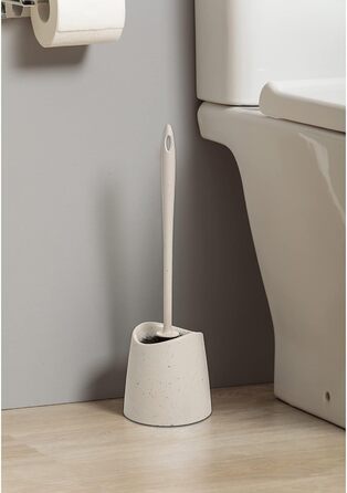 Торцева щітка для туалету Ecohome Standard | Міцна та довговічна | Сучасний дизайн | 12 x 12 x 38 см