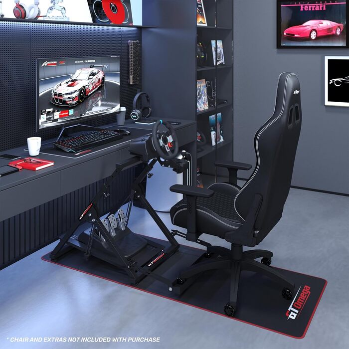 Стійка для керма GT Omega Apex: сумісна з Logitech, Thrustmaster, Fanatec (Sim Racing)
