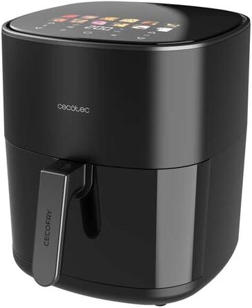 Cecotec Oil-Free Hot Air Fryer 6.5L Grill Plate - Grill - Double Heating Elements - Air Fryer Cecofry&Grill Duoheat 6500. 2200W, Dietetic and Digital, Window, Temperature Control 40-200°C, 12 Menus