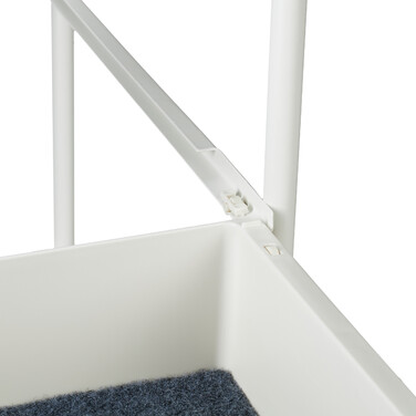 Relaxdays rolling cart with 3 tiers and a storage shelf