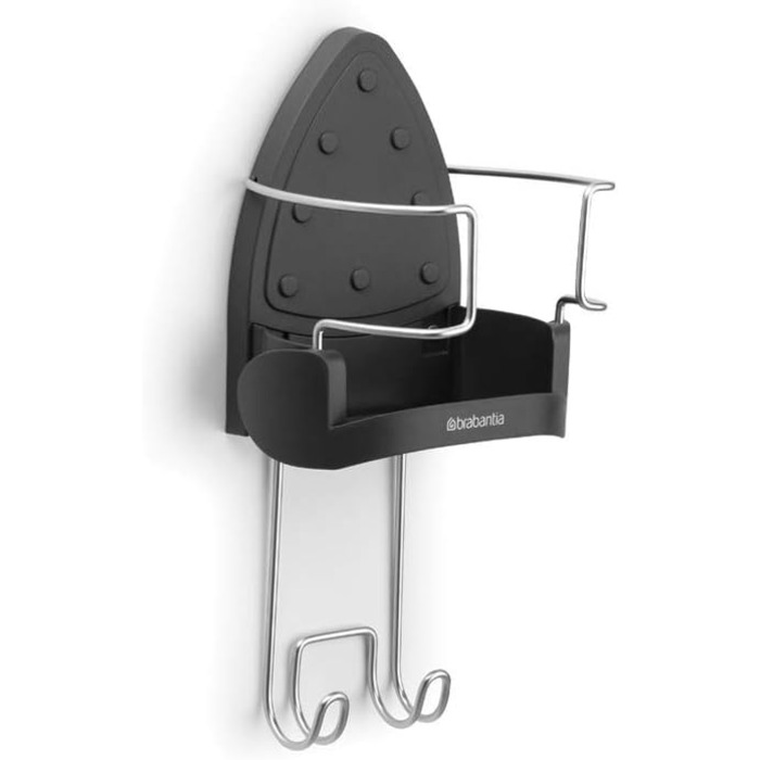 Brabantia - Iron Holder - Made from heat-resistant materials - One size - Suitable for all common (steam) irons - Cool Grey - 38.1 x 16 x 19.5 cm 1 Grey