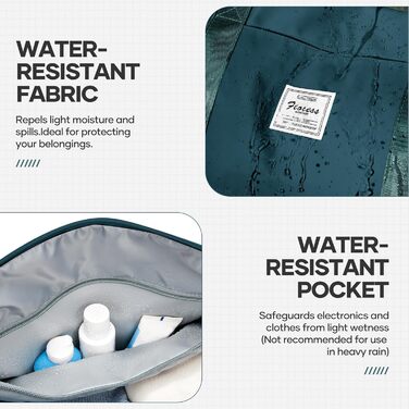 Спортивна сумка для жінок 45x36x20 см: Travel Bag, Duffle Bag, Weekender Bag, фітнес-сумка, валіза для ручної поклажі Easyjet, водонепроникна сумка для плавання, з відділенням для взуття, L2-Зелений, A04-Армійський зелений (A03-Півнячий блакитний, вакуумн