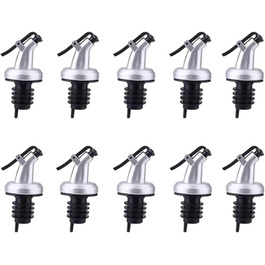 Виливники для пляшок THETAG, 10 шт. - виливання вина, олії, спецій, сиропів (без протікання)