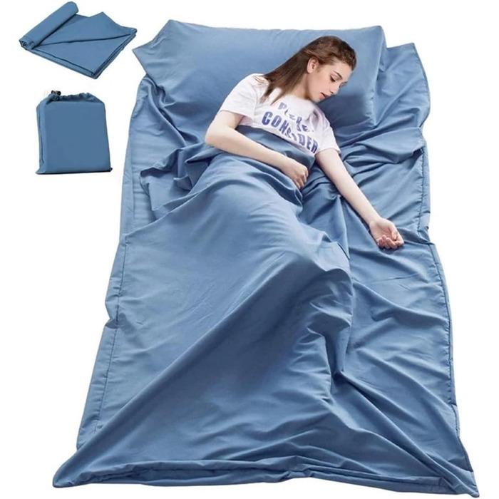 GIJMZY Sleeping Bag Liner Breathable Portable Sleeping Bag Liner Sleeping Bag Travel Mat Camping Outdoor Sleeping Bag Set Hotel Room Liner