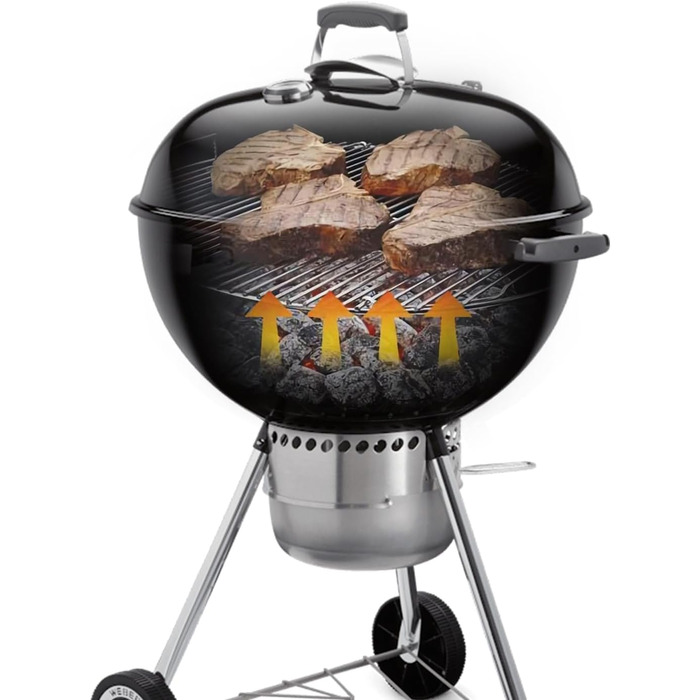 Решітка для гриля з шарніром Vnierxful 7436 для Weber, кругла 22 дюйми, змінна решітка для вугільного гриля, сумісна з Weber One-Touch, Performer, Bar-B-Kettle, BBQ серії