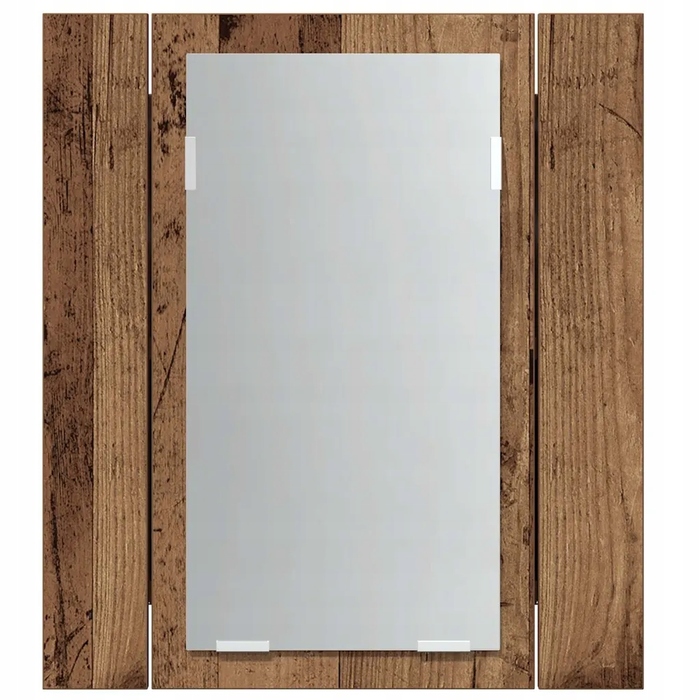 Шафа у ванну кімнату з дзеркалом та LED-підсвіткою, 40x12x45 см, колір 