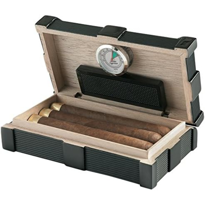 Вологомірний вологозберігаючий вологомір Egoist Premiuem для сигар - чорний (JK00130)