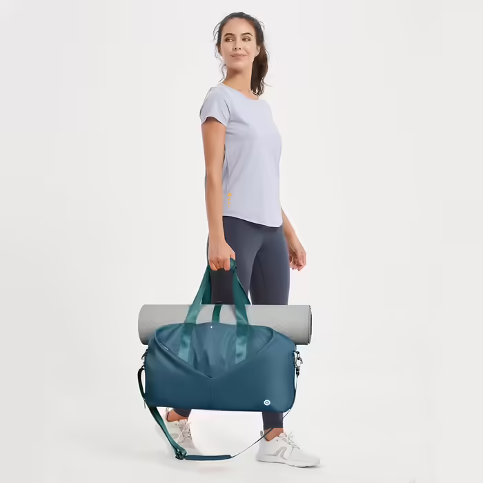 Sport Bags Classic with Shoe Compartment and Wet Compartment Portable Overnight/Weekend Bag Travel Bag Yoga Bag for Women and Men Gym Bag (Teal)