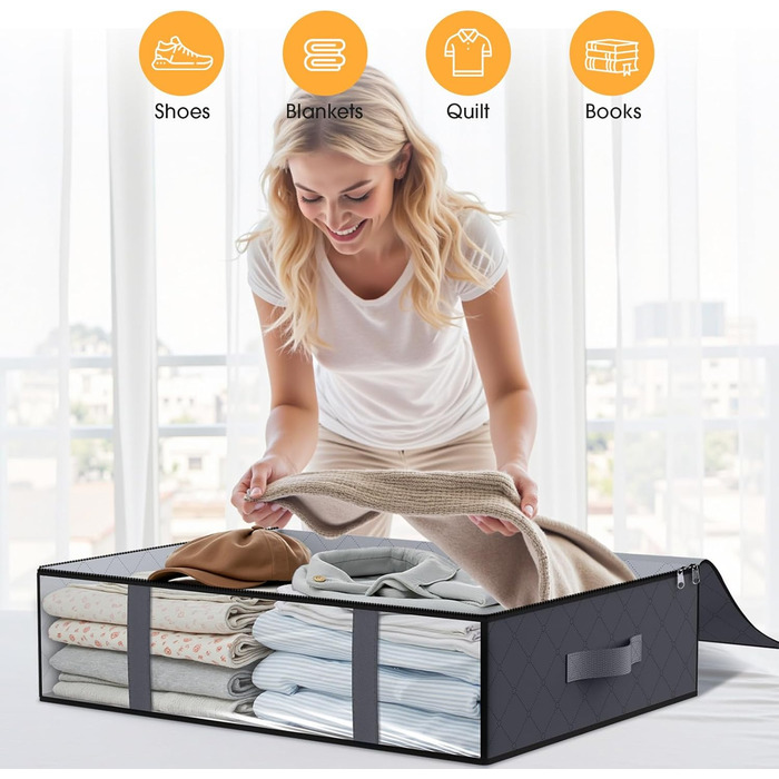 Комод під ліжко StorageRight, 4 шт., сірий