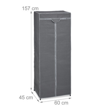 Relaxdays Clothes Closet with Clothes Rod
