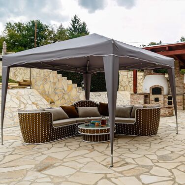 INSTENT Pavilion 3 x 3 m Basic Waterproof UV Protection 50+, Anthracite
