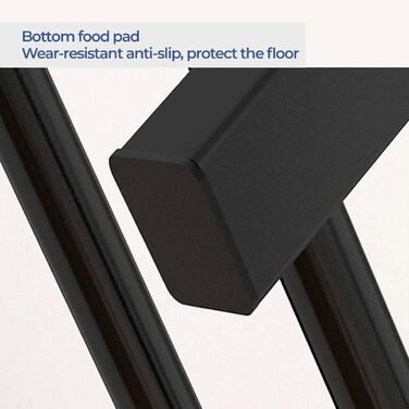 Стійка для одягу Edihome з полицею для взуття, подвійна, 110x150x54 см, металева, білий/чорний