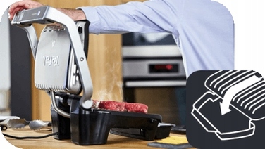Складаний електричний гриль Tefal Optigrill Elite XL GC760D30, 2200 Вт