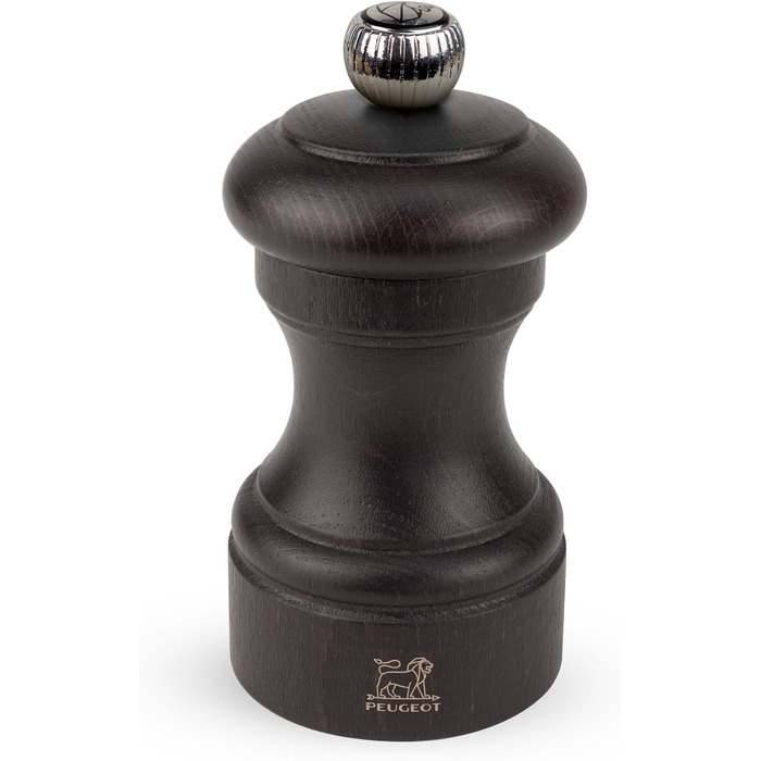 PEUGEOT Bistro Pepper/Salt Mill Set, Classic Grind Setting, Height: 10 cm, Wood, Natural/Black, 2/22594