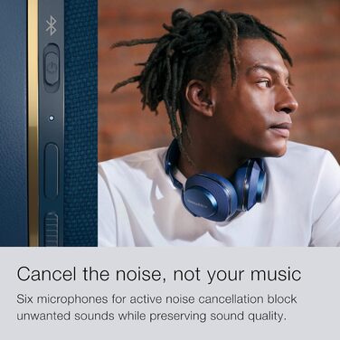 Навушники Bowers & Wilkins PX7 S2 Bluetooth з активним шумозаглушенням, бездротові, Qualcomm aptX™ Adaptive, швидка зарядка, 30 годин роботи, 6 мікрофонів