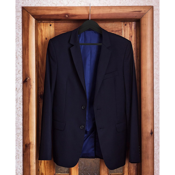 Набір вішалок для одягу Utopia Home 20 шт. з перекладиною для штанів та плечима, чорний