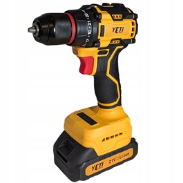 Акумуляторний безщітковий шурупокрут YETI TOOLS 21V (60Нм) з 2 акумуляторами