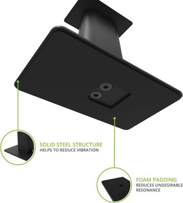 Підставки для акустичних систем Kanto SP6HD | 183 см | Під поворотну пластину | Приховані кабелі | Для середніх/великих колонок | Пара