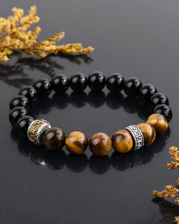 Браслет на руку VGWON для чоловіків з перлами – ідеальний подарунок на день народження, Різдво, для сина, чоловіка, батька (UVG-BM103S)