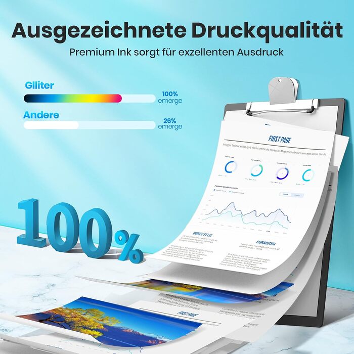 Комплект картриджів Glliter 950XL та 951XL для принтерів HP Officejet Pro 8600, 8610, 8620, 8630, 8640, 8660, 8100, 251DW, 276DW (4 шт.)