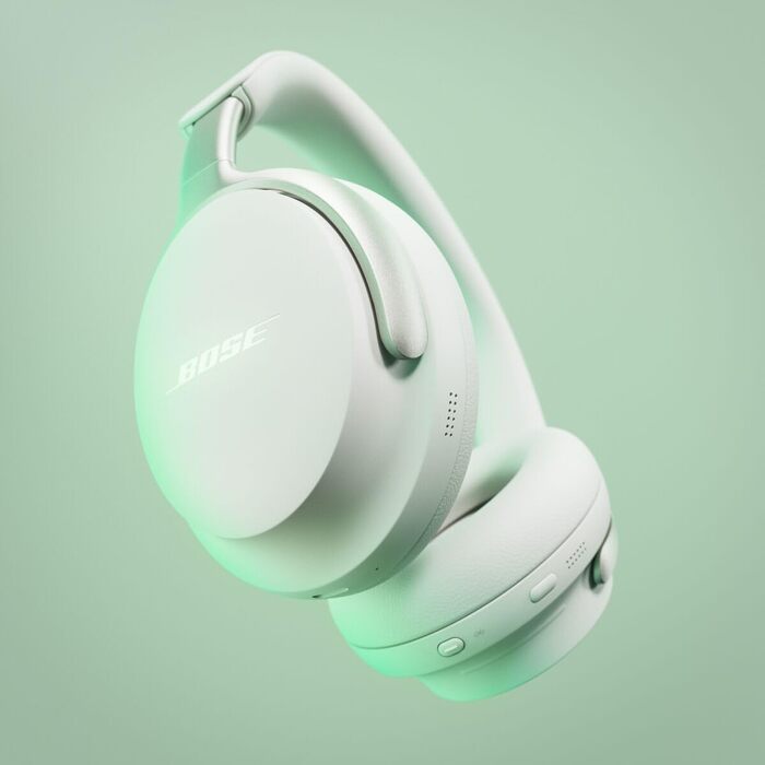Бездротові навушники Bose QuietComfort Ultra Over-Ear з активним шумозаглушенням, Spatial Audio (просторовий звук), до 24 годин автономності, колір: білий дим