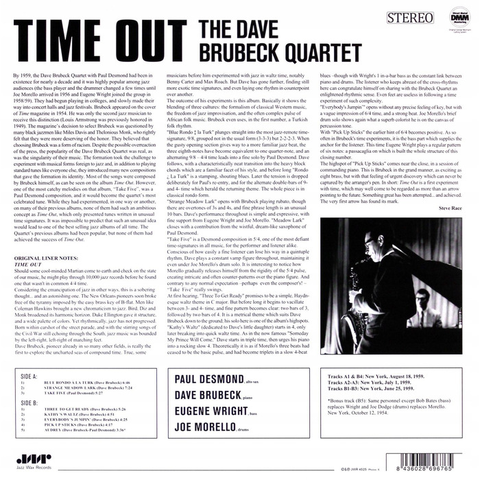 Вінілова платівка The Dave Brubeck Quartet — Time Out