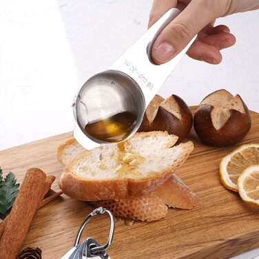 Stainless Steel Measuring Spoons, Kitchen Utensil Measuring Spoons Measuring Cup Cuillere Doseuse Grams for Home