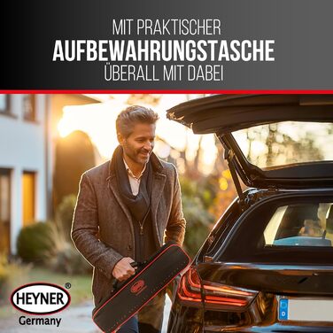 HEYNER® Блокіратор керма з кодовим замком, протиугінний пристрій для авто, вантажівок і фургонів, 5-значний код, з чохлом, подовжений