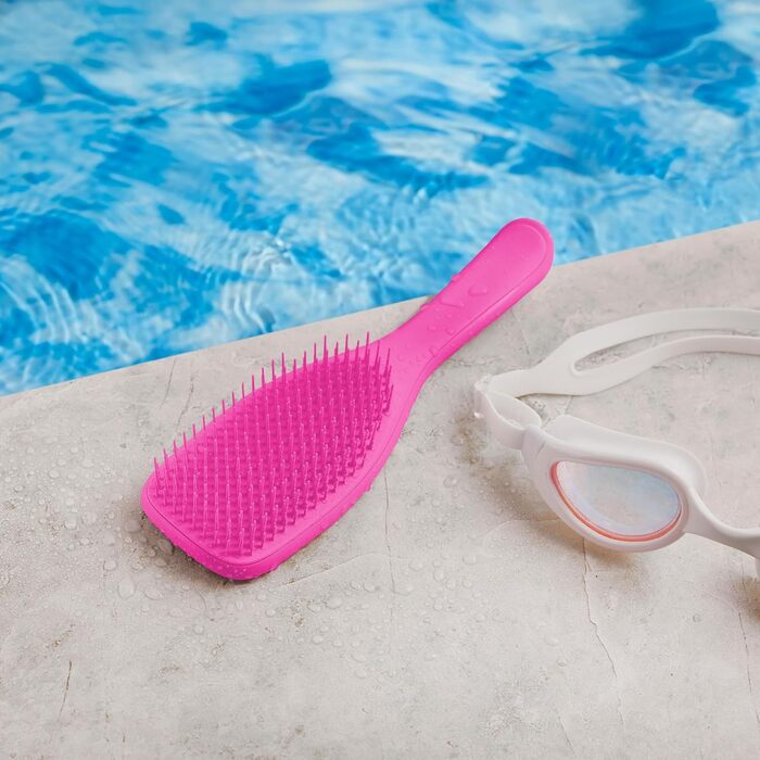 Тангл Тізер Ultimate Detangler – Щітка для волосся для мокрого та сухого волосся. Розплутування, всі типи волосся, чорний (Runway Pink)