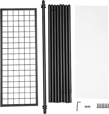 Стійка для одягу SONGMICS HSR23BK, чорна, зі сталевим каркасом, з полицею та перекладиною, 33,5 x 92,5 x 153 см