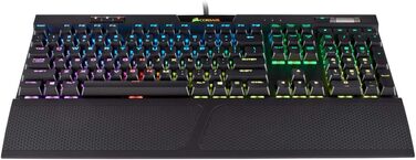 Ігрова механічна клавіатура Corsair K70 MAX RGB з клавішами MX Brown, PBT Double-Shot, QWERTY NA, RGB LED, сталевий колір