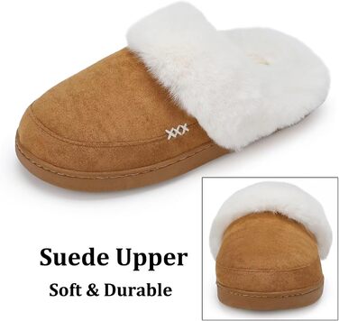 Тапочки зимові жіночі та чоловічі NineCiFun, теплі, з флісу, антиковзкі, для дому та вулиці (36/37 EU, Camel)