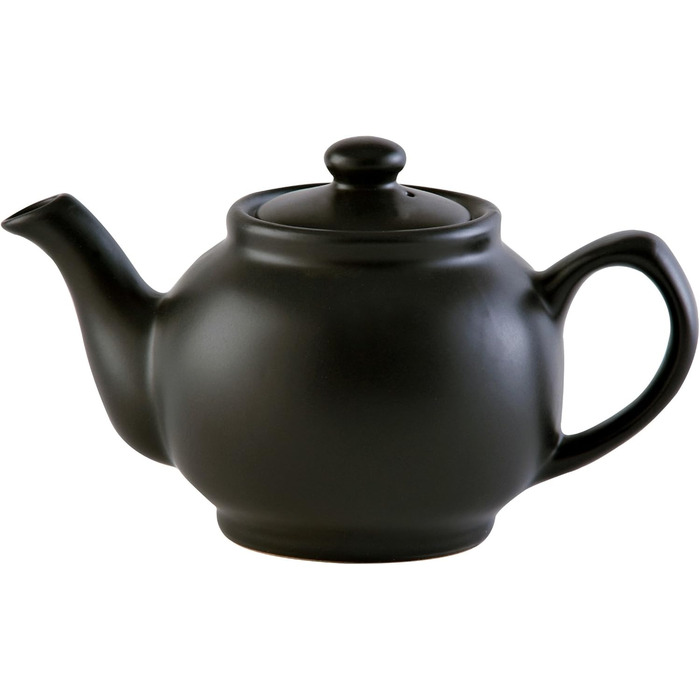 Чайник Price & Kensington англійський, 6 чашок, чорний, матовий, високоякісний керамічний, для заварювання чаю, вінтажний стиль, підходить для мікрохвильової печі та посудомийної машини