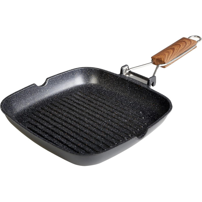 Сковорода-гриль Wecook! Ecochef 24x24 см, алюмінієва з антипригарним покриттям