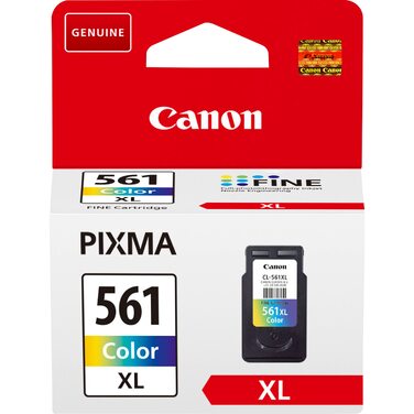 Оригінальний кольоровий картридж Canon CL-561XL FINE XL (подовжений ресурс), екологічна упаковка