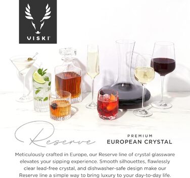 Whisky Reserve European Crystal Decanter Glass Wine Preserver Carafe holds 1 standard 750 ml bottle, 1.75 ml, 1 piece