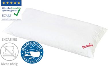 Подушка PARADIES Softy Antiallergo 40x80 см, антиалергенна, для алергіків, медична, сертифікат OEKO-TEX, від пилових кліщів
